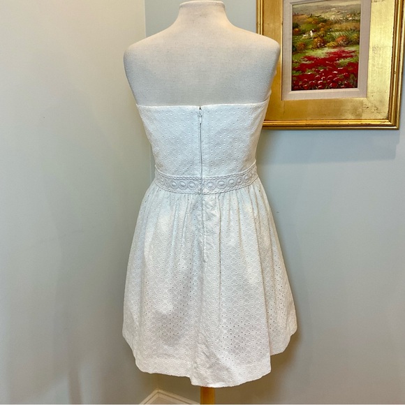 Lilly Pulitzer Marta Dress Resort White Petite Diamond Eyelet‎ - Picture 3 of 8